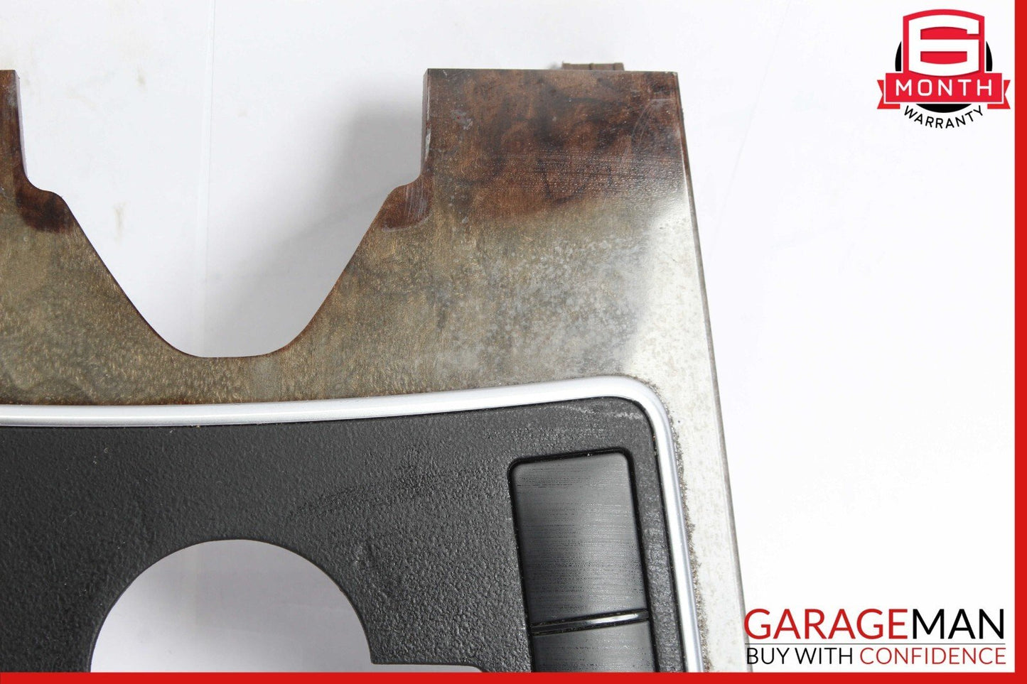 10-13 Mercedes W212 E350 E400 E550 Center Console Switch Trim Cover Bezel Wood