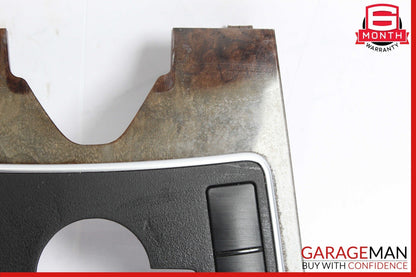 10-13 Mercedes W212 E350 E400 E550 Center Console Switch Trim Cover Bezel Wood