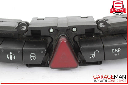 03-06 Mercedes W220 S430 S55 Dashboard Center Switch ESP Hazard Door Lock OEM