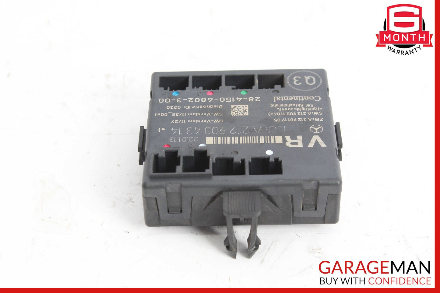 08-18 Mercedes W212 E63 CLS550 Front Right Side Door Control Module OEM