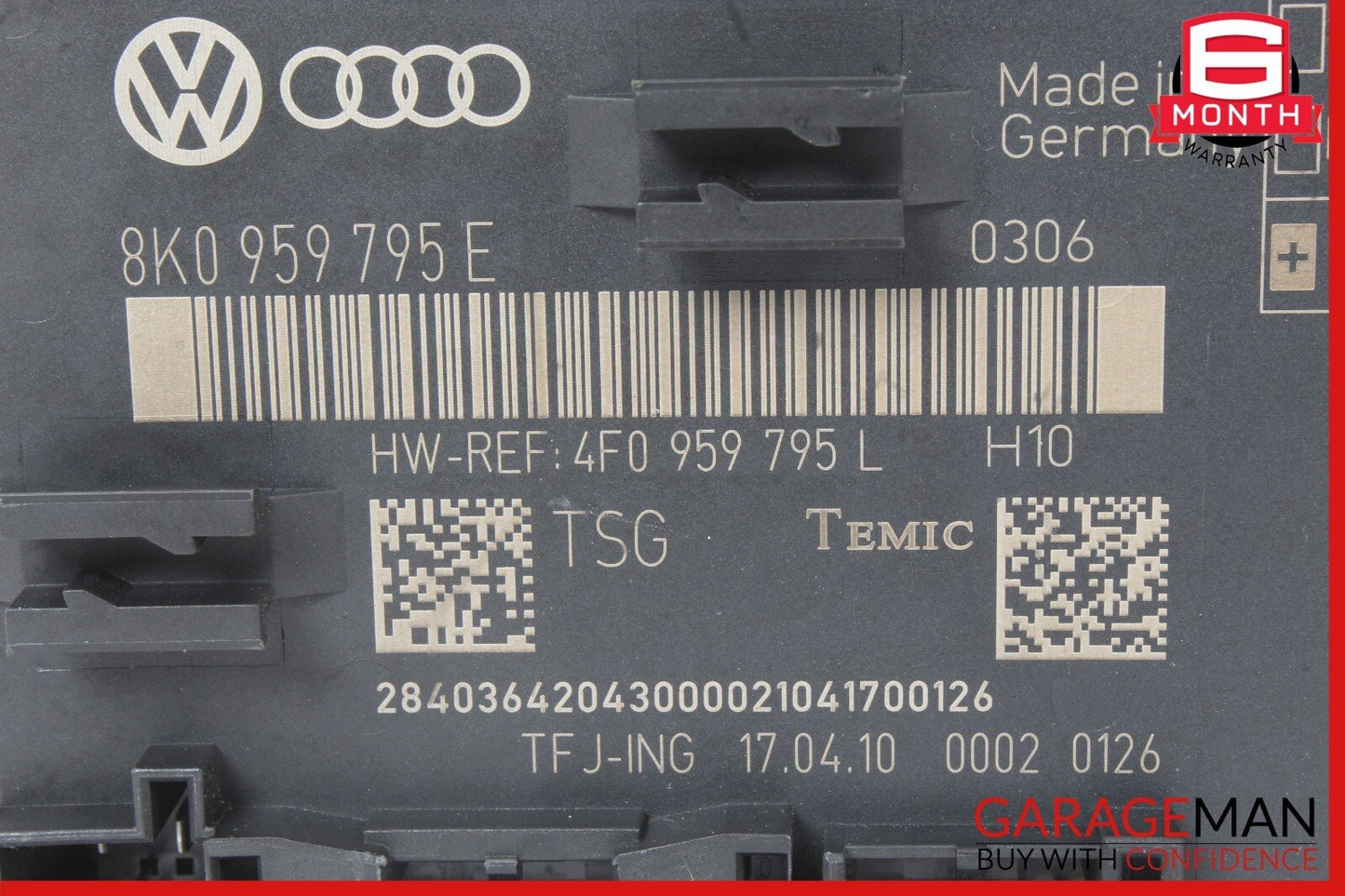 09-17 Audi S5 Q5 Rear Right or Left Side Door Window Control Module OEM
