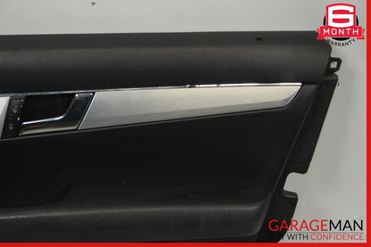 08-11 Mercedes W204 C300 Front Right Passenger Side Interior Door Panel Black