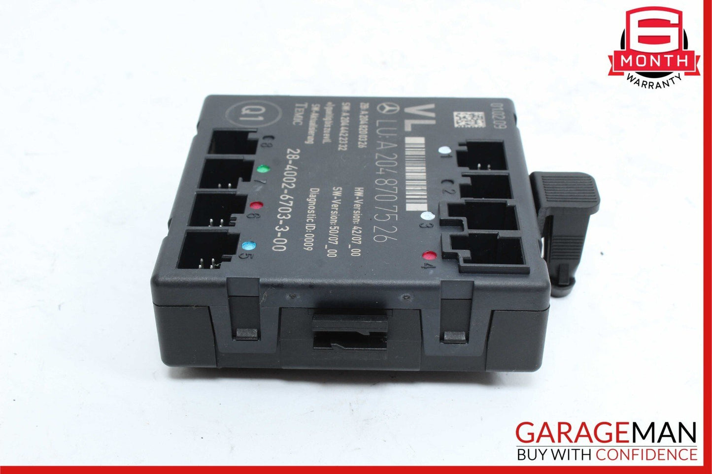 09-12 Mercedes W204 C63 AMG Front Left Side Door Control Module Unit OEM