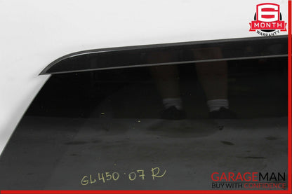 07-12 Mercedes X164 GL450 Rear Right Side Quarter Window Glass Pane OEM