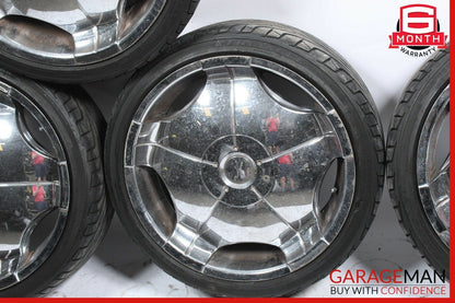 Mercedes W220 S500 S600 CL500 Staggered Wheel Tire Rim Set of 4 Pc R20 8.5x20