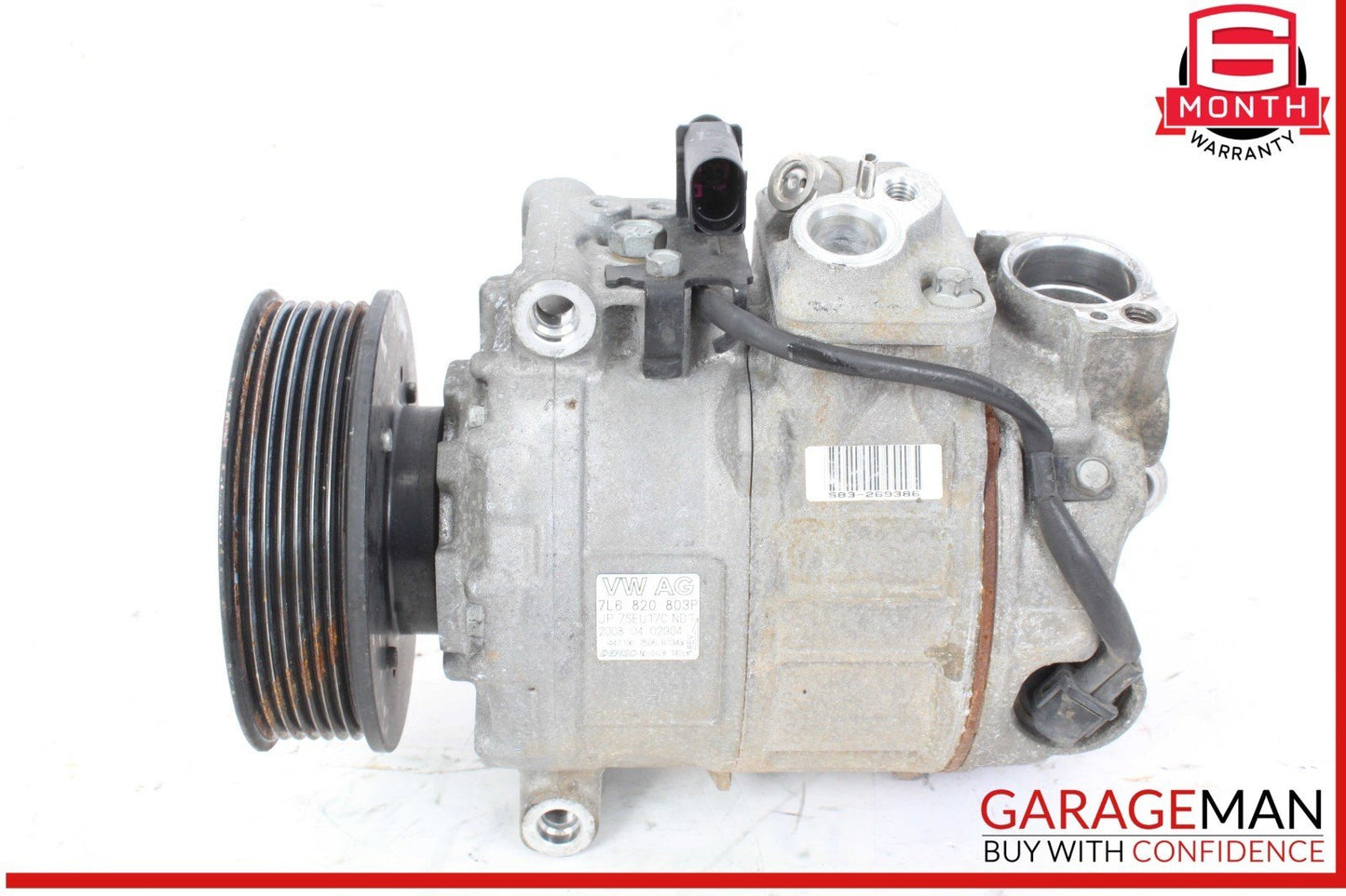 08-10 Porsche Cayenne 957 AC A/C Air Conditioning Compressor 7L6820803P OEM