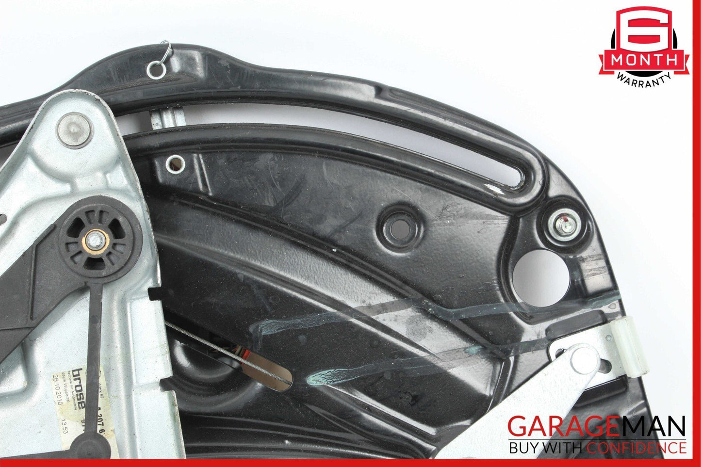 10-16 Mercedes W207 E350 Rear Right Window Regulator Motor Plate Frame Assy
