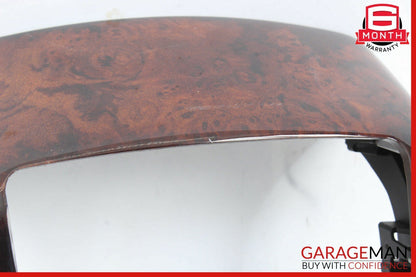07-13 Mercedes W221 S550 S63 AMG Center Console Rear AC Control Trim Bezel Wood