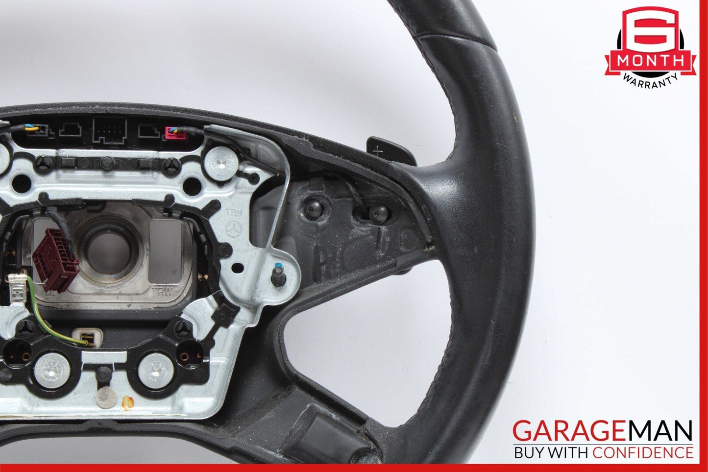 10-13 Mercedes W212 E350 E550 E400 Steering Wheel w/ Paddle Shifters Black OEM