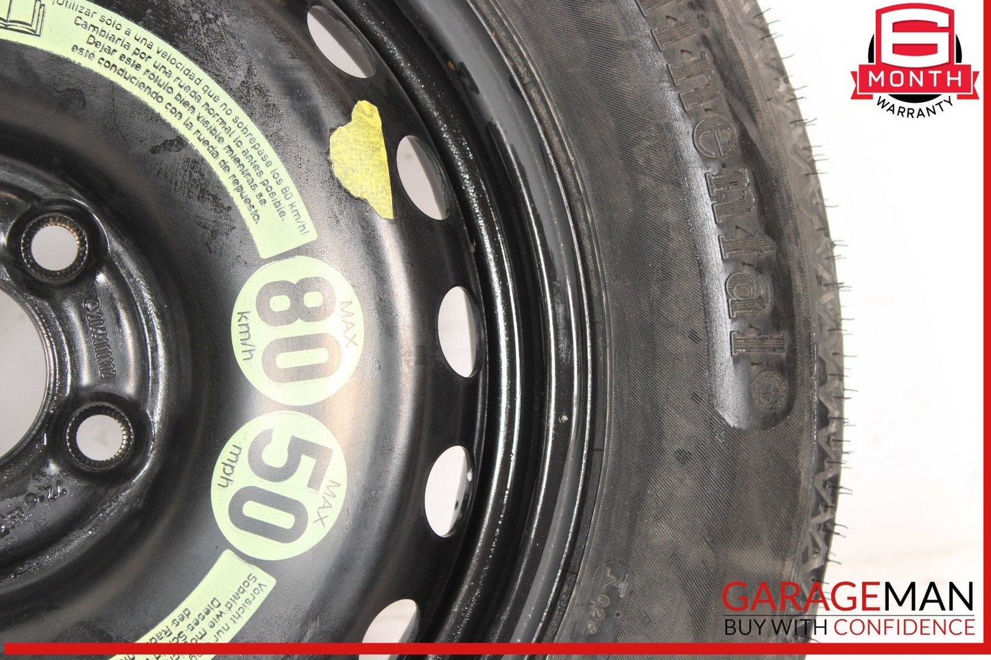 08-14 Mercedes W204 C250 C300 Emergency Spare Tire Donut Wheel Rim 125 90 16"