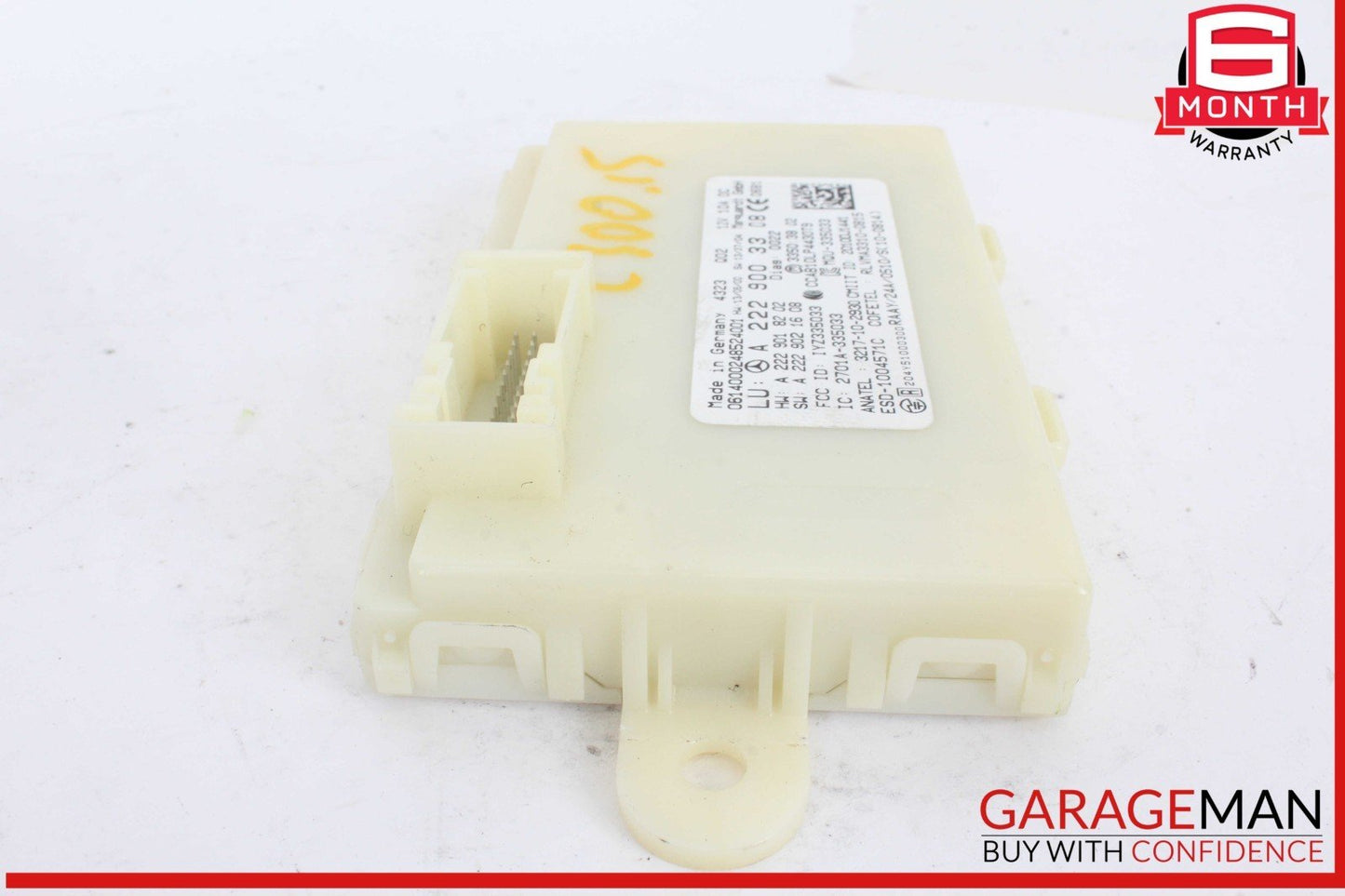 14-19 Mercedes W205 C300 S600 GLC350 S550 Keyless Go Entry Control Module OEM