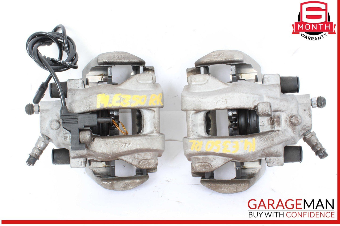 10-18 Mercedes W212 E350 Rear Left & Right Side Brake Caliper Calipers Set OEM