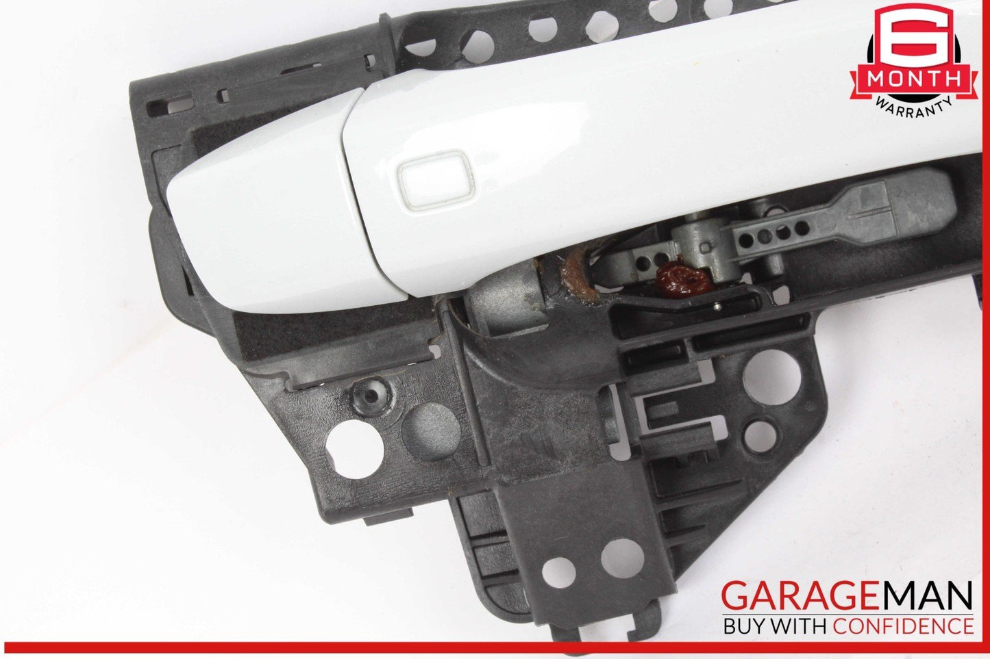 17-24 Audi Q7 Right Passenger Side Exterior Door Handle White 4M0837886A OEM