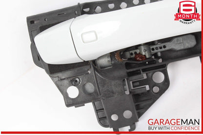 17-24 Audi Q7 Right Passenger Side Exterior Door Handle White 4M0837886A OEM