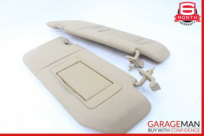 06-08 Mercedes W251 R350 Front Left & Right Sun Visor Sunvisor Shade Set Brown
