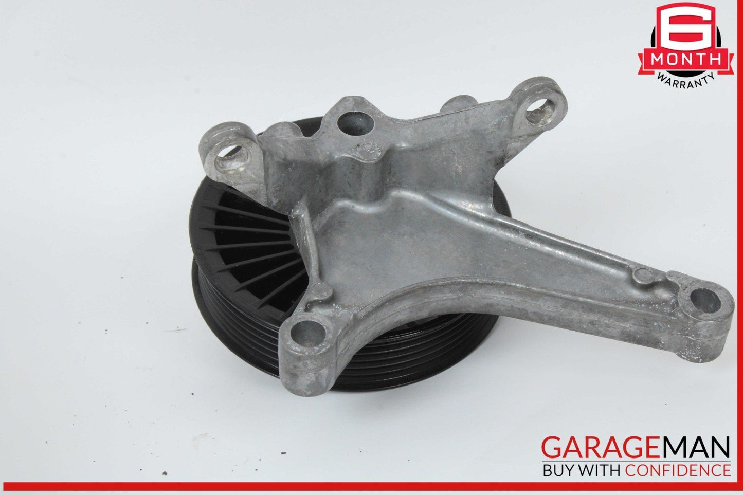 11-20 Mercedes X166 GL450 GL550 CLS550 V-Belt Tensioner Pulley Mount OEM