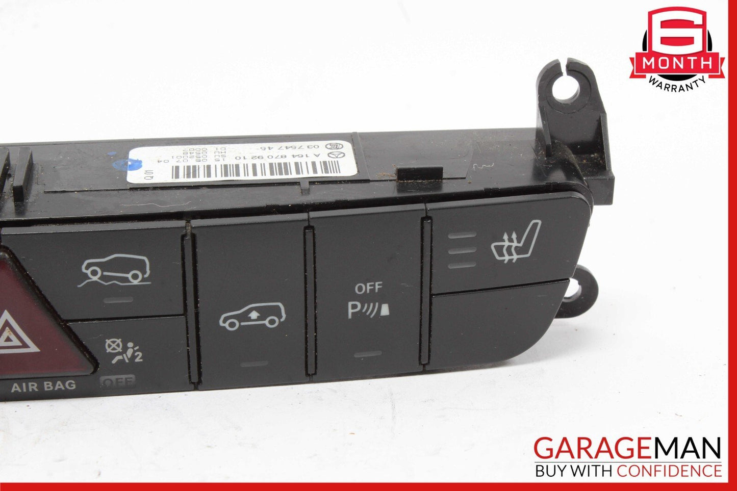06-12 Mercedes X164 GL450 ML450 Hazard Control Switch Panel 1648709210 OEM