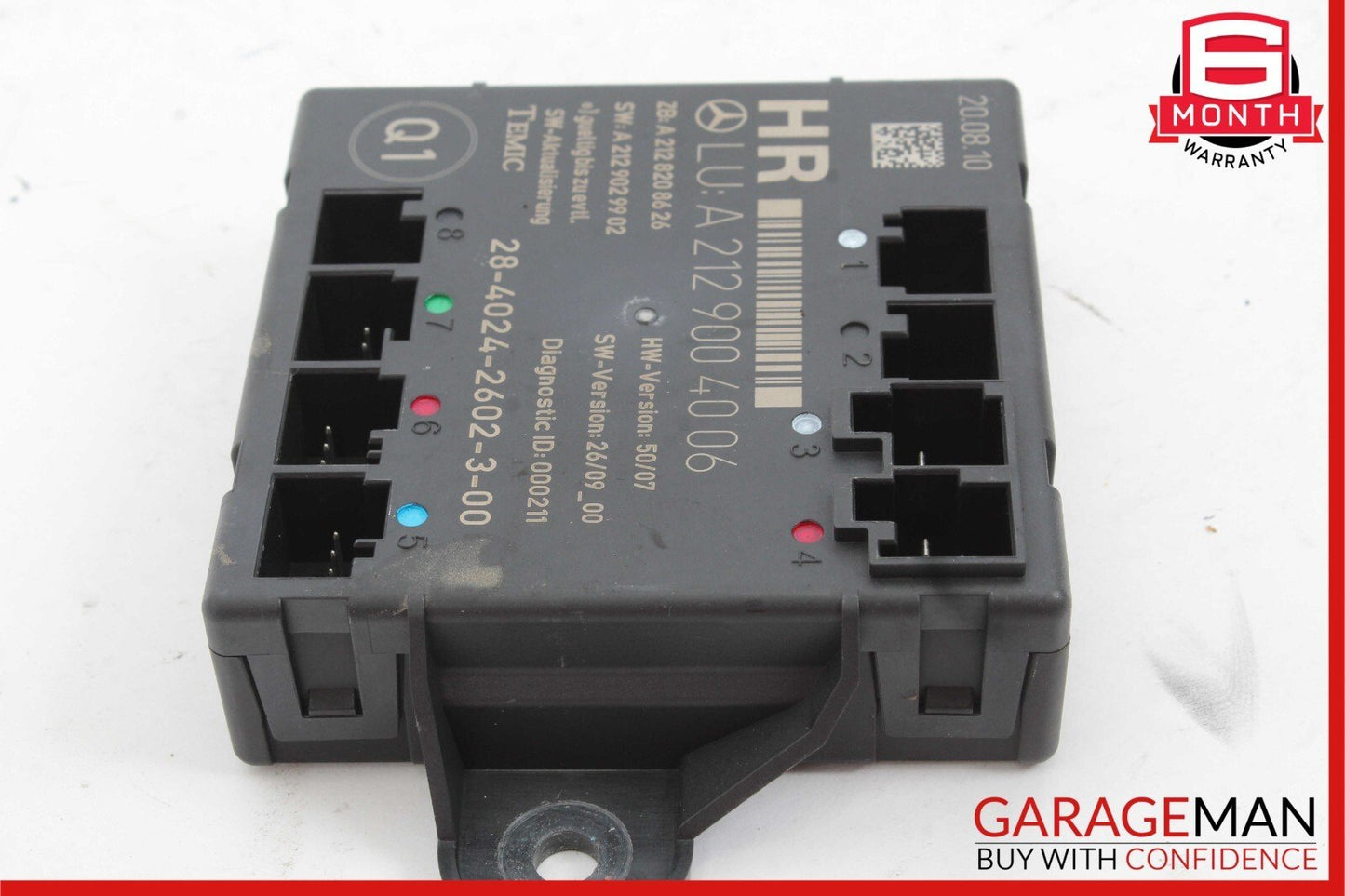 08-18 Mercede W204 C250 C300 GLK350 Rear Right Side Door Control Module OEM