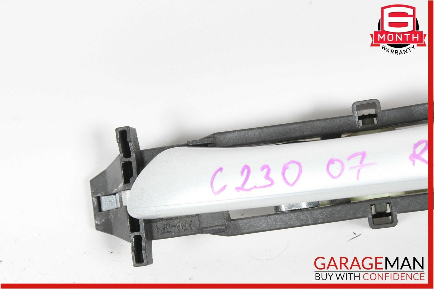 05-07 Mercedes W203 C230 C55 AMG Rear Left Side Exterior Door Handle Silver OEM