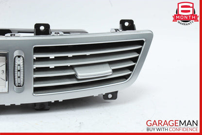 07-13 Mercedes W221 S350 S600 Dashboard Center Dash A/C Air Vent Trim Clock Assy