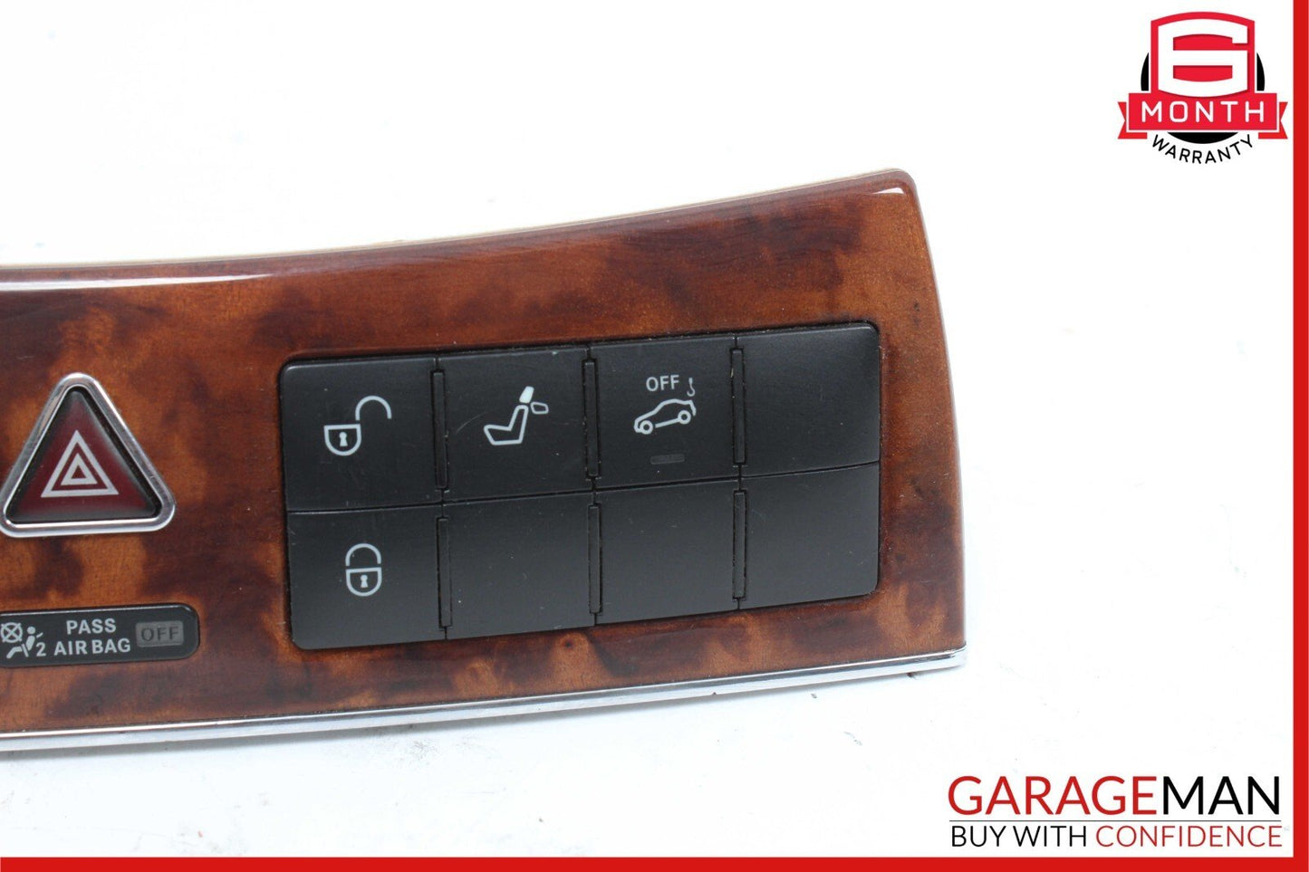 05-09 Mercedes W209 CLK500 Center Console Dash Lock Switches Panel Hazard OEM