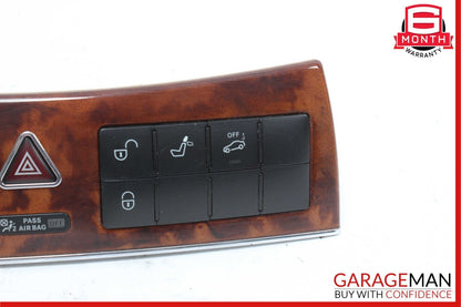 05-09 Mercedes W209 CLK500 Center Console Dash Lock Switches Panel Hazard OEM