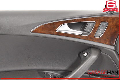 12-18 Audi A6 S6 Front Left Driver Side Interior Door Panel OEM