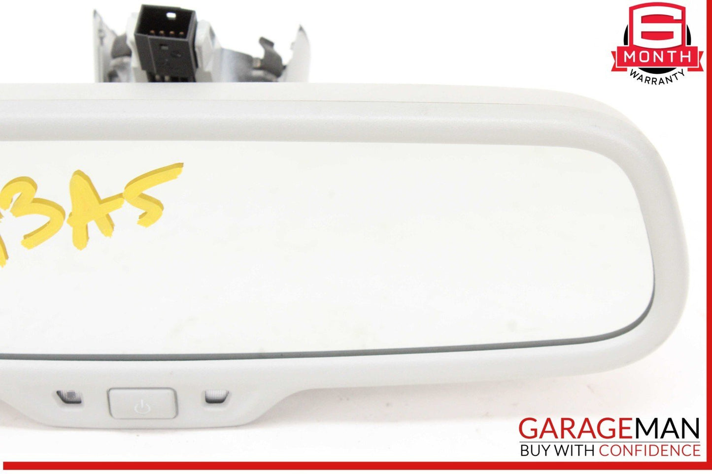 13-17 Audi A5 S4 A4 Q5 Front Upper Windshield Interior Rear View Mirror Gray OEM