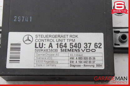 06-13 Mercedes W219 CLS63 AMG CL550 TPMS Tire Pressure Control 1645409545 OEM