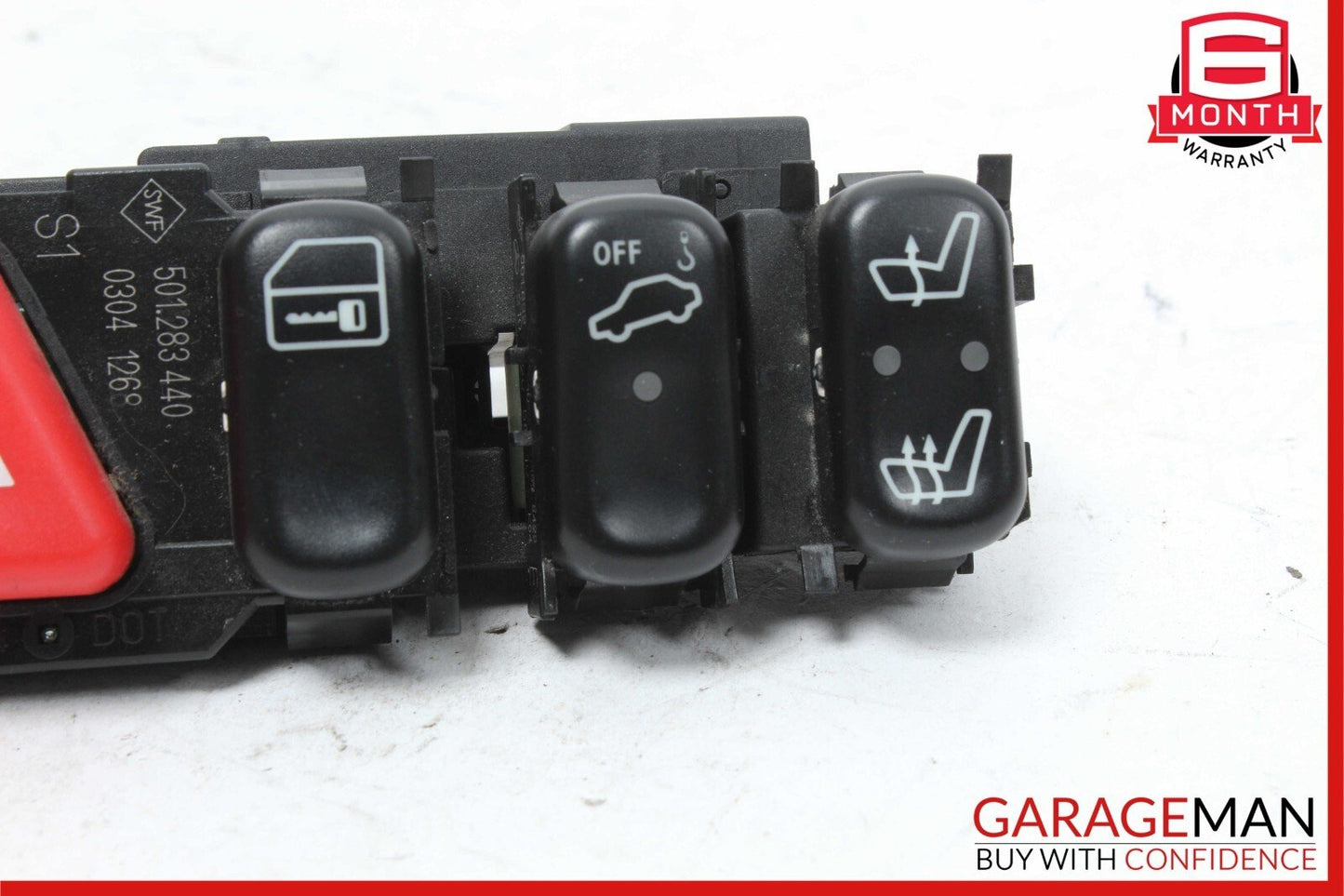 98-02 MERCEDES W210 E320 DASHBOARD HAZARD CONTROL SWITCH PANEL A116 OEM
