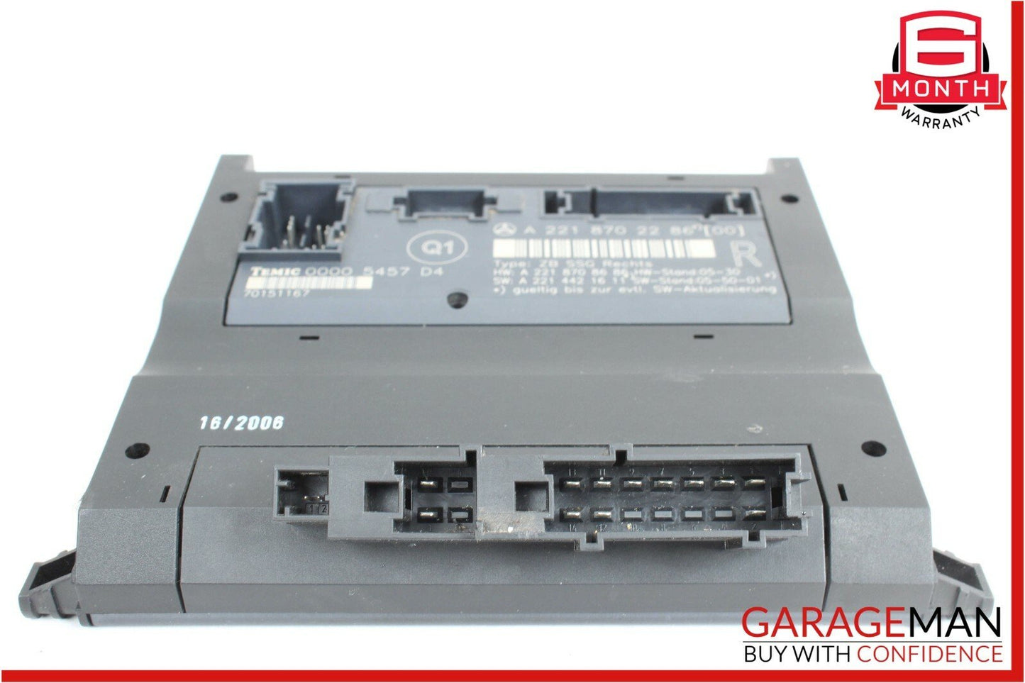 07-09 Mercedes W221 S550 Front Right Passenger Side Under Seat Control Module