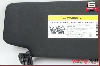 08-14 Mercedes W204 C250 Front Left Sun Visor Sunvisor Shade Cover Black