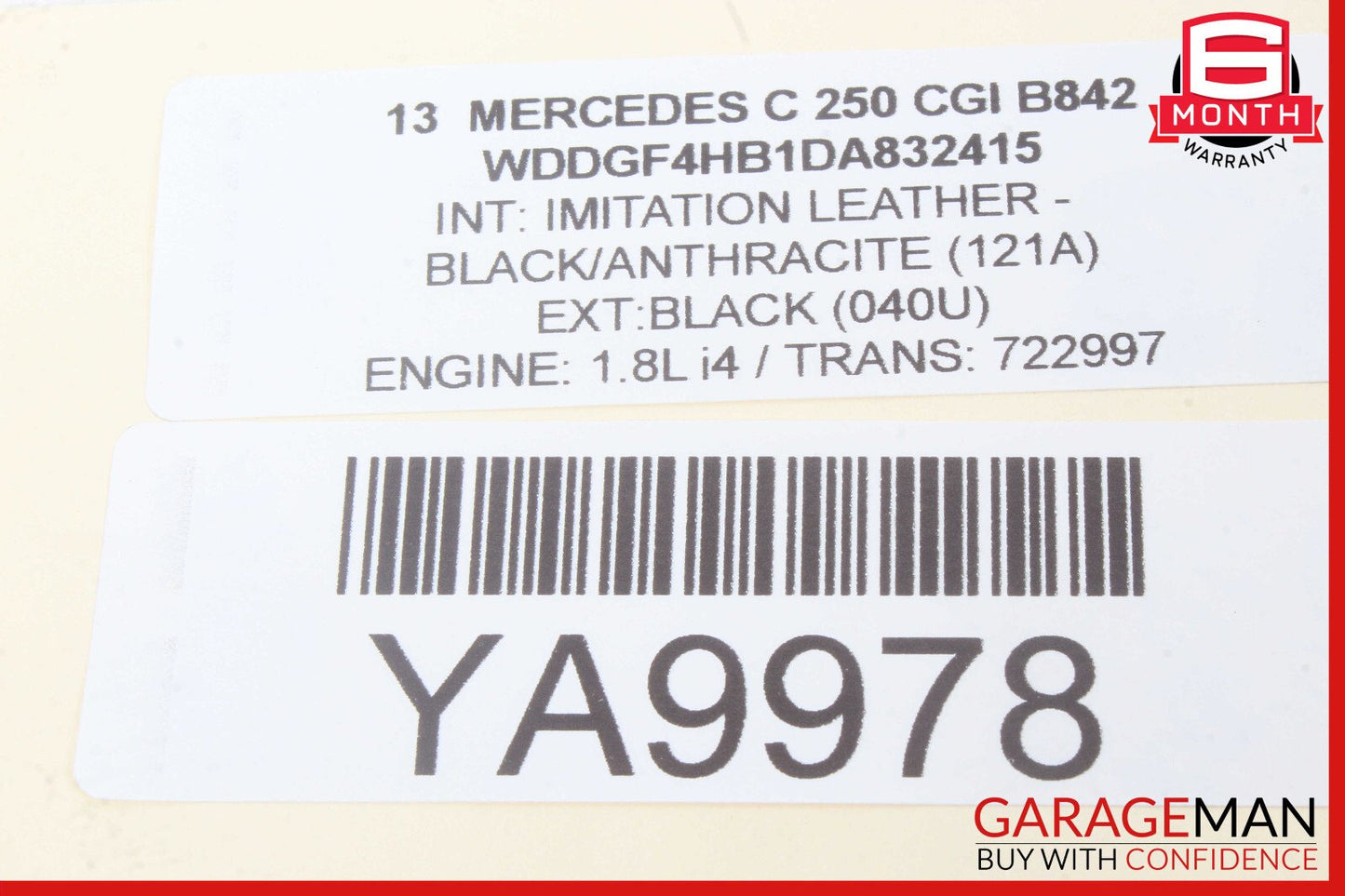 08-18 Mercedes W204 C250 E550 CLS63 Rear Right Side Door Control Module Unit OEM