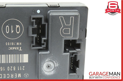 03-06 Mercedes W211 E350 E500 Rear Right Passenger Side Door Control Module Q10
