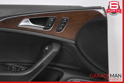 12-15 Audi A6 Front Left Driver Side Interior Door Trim Panel Cover Assembly OEM