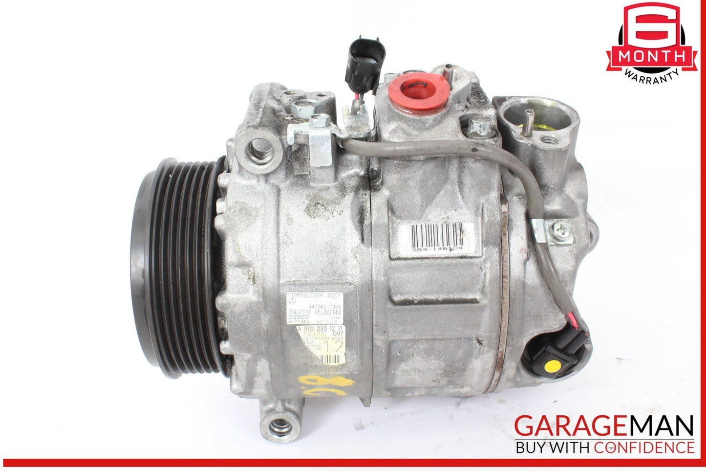 07-11 Mercedes W216 CL550 S550 A/C Air Conditioning Compressor 0022301211 OEM