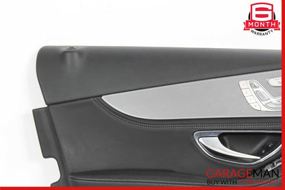 15-18 Mercedes W205 C300 C350e Front Left Interior Door Panel Anthracite Assy