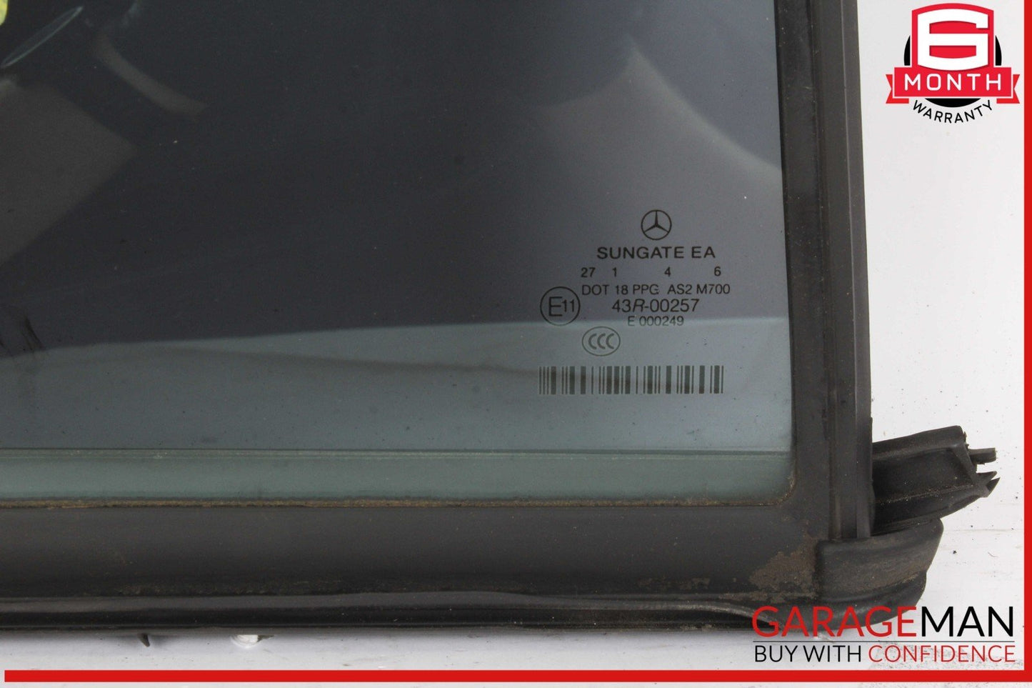 07-13 Mercedes W221 S550 S63 AMG Rear Right Passenger Side Quarter Window Glass