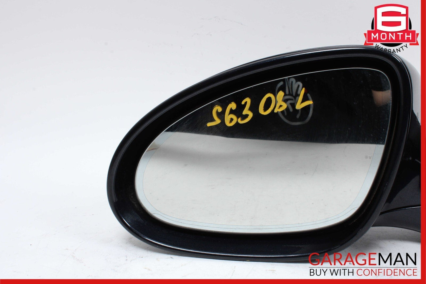 07-09 Mercedes W221 S550 S600 Front Left Side Mirror Rear View Chromite Black