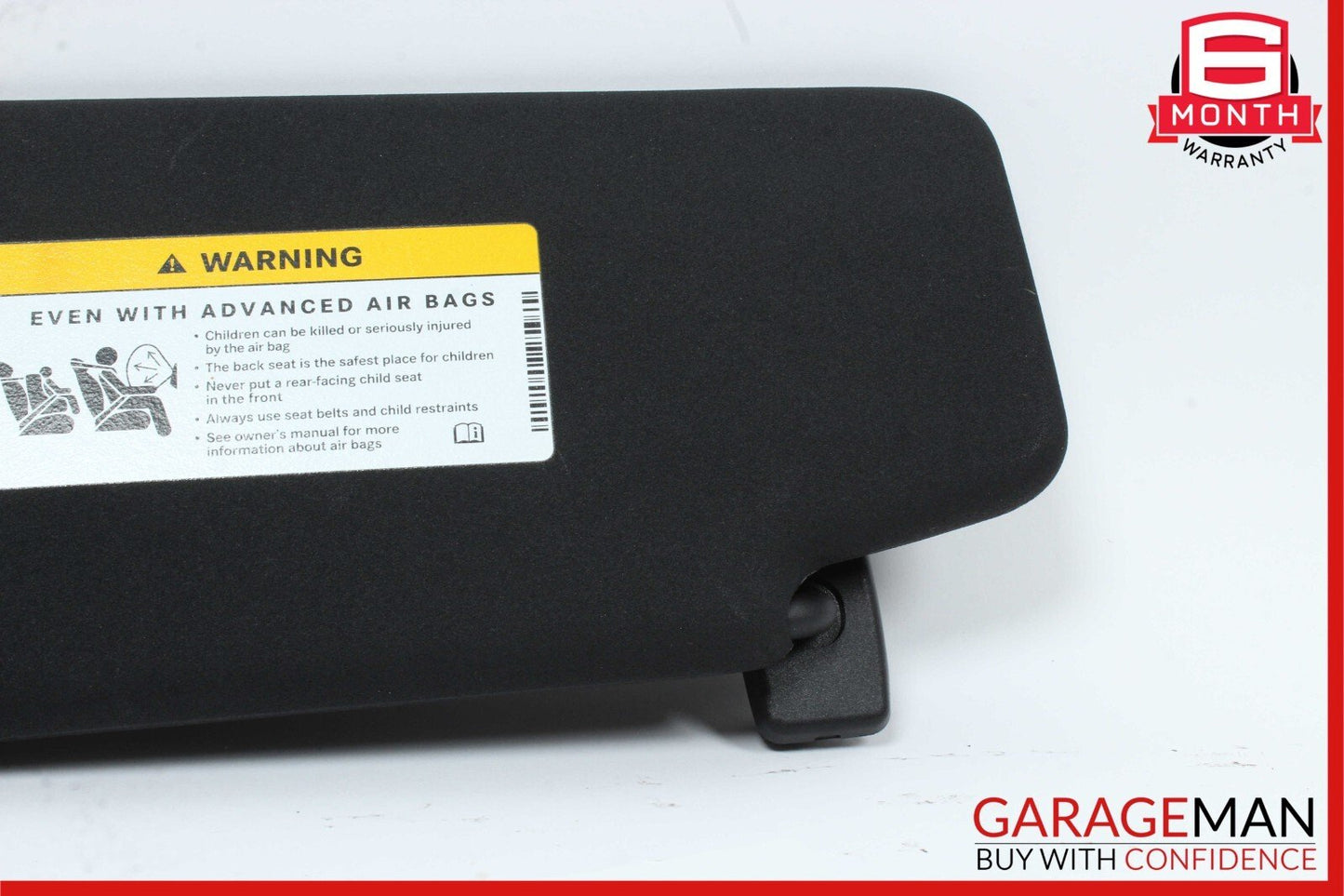 08-14 Mercedes W204 C250 Front Right Passenger Sun Visor Sunvisor Shade Black