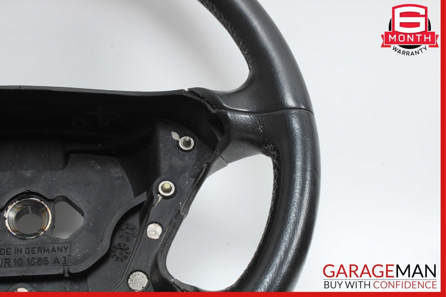 03-09 Mercedes W209 CLK320 SL500 Driver 4 Spoke Steering Wheel Leather Black OEM