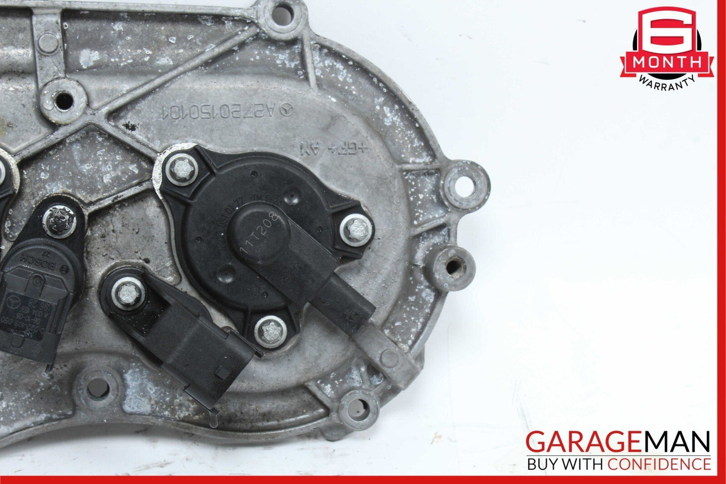 06-13 Mercedes W211 E350 S550 Front Right Engine Timing Chain Cover Plate OEM