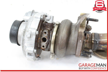 11-16 Mercedes X166 GL450 Left Turbocharger Turbo Charger Manifold OEM