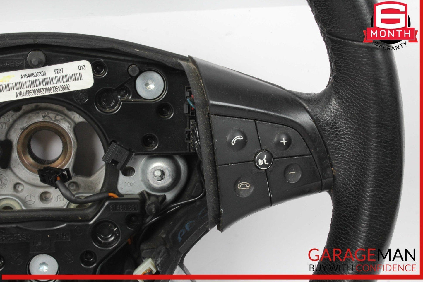 06-08 Mercedes X164 GL550 ML550 R500 Steering Wheel Black 1644605303 OEM