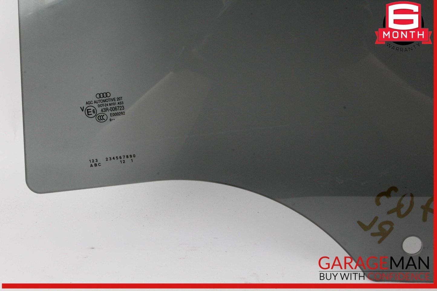 15-18 Audi Q3 Quattro Rear Left Driver Side Door Window Glass OEM