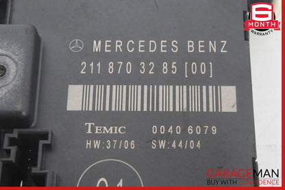 03-09 Mercedes W211 E320 E500 Rear Right Door Control Module 2118704126 OEM