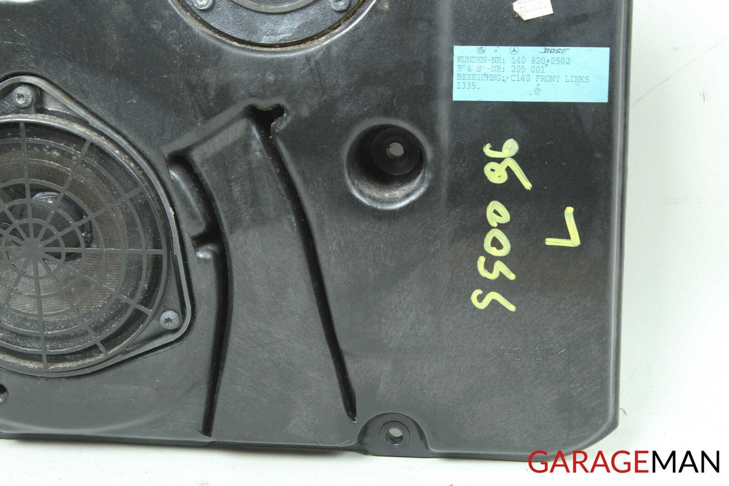 94-99 Mercedes W140 S500 Front Left Driver Side Bose Door Audio Woofer Speaker