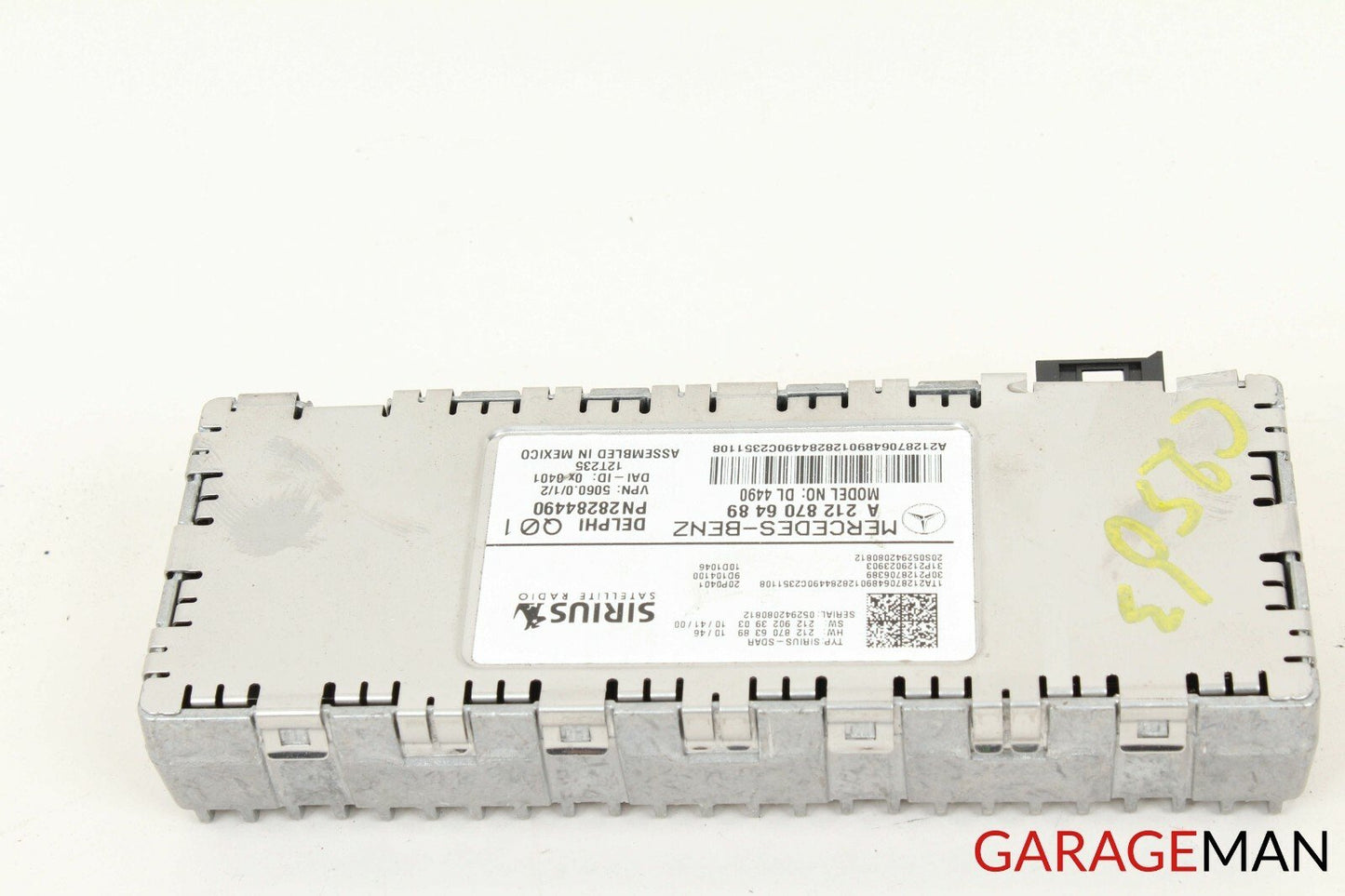 12-14 Mercedes W204 C250 CLS500 Sirius Satellite Radio Receiver Control Module