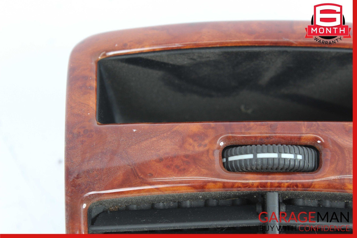 00-06 Mercedes W220 S55 AMG Center Console Rear Air Vent 2208300654 Wood OEM