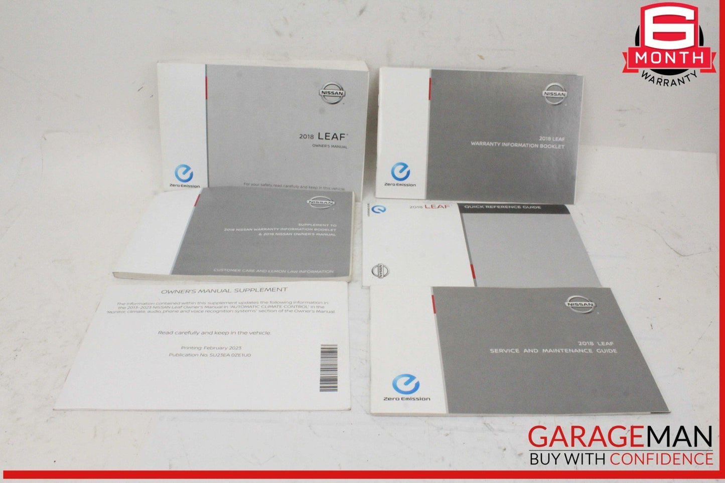 18 Nissan Leaf Owner Owner's Operator Manual Maintenance Guide Booklet w/ Case